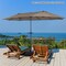Costway 15FT Patio Double-Sided Umbrella Crank Outdoor Garden Market Sun Shade Red\Blue\Coffee\Beige\Navy\Orange\Turquoise